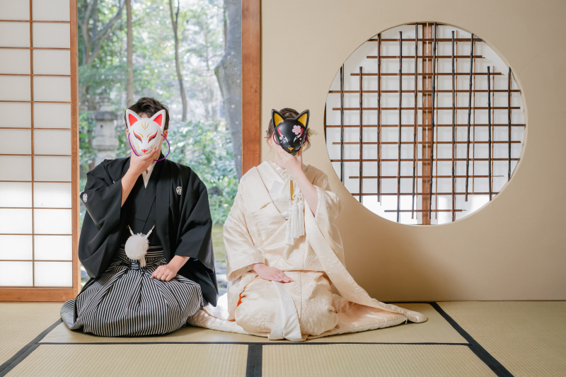本格茶室でフォトウェディング＊