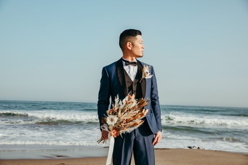 ご新郎様の凛々しいソロカット!