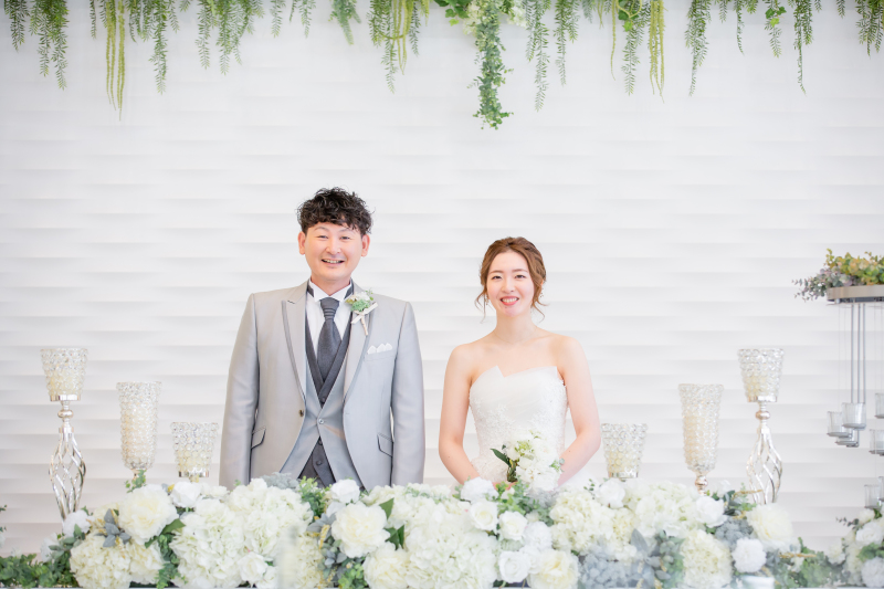 披露宴会場にて