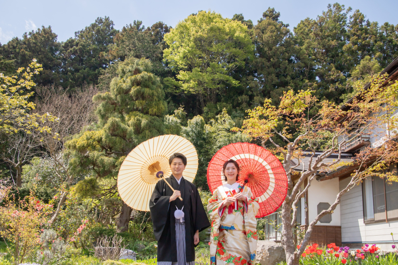 番傘を使って♪