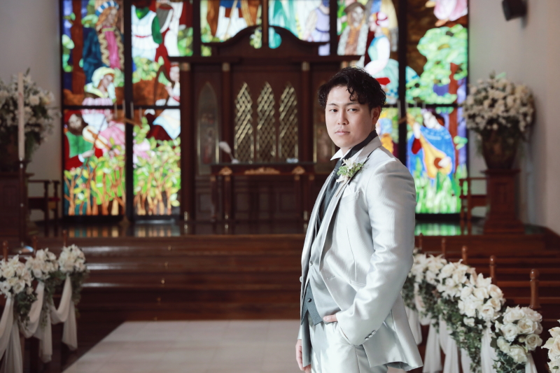 ご新郎様ソロショット