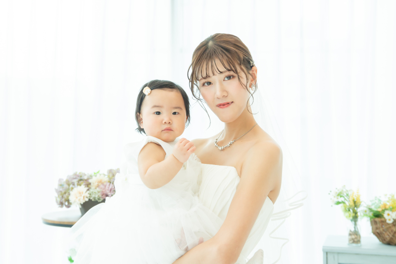 ママと2ショット