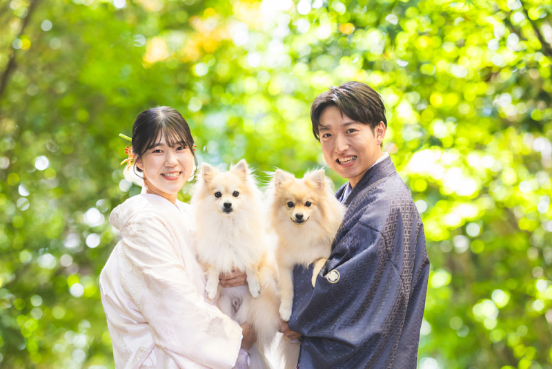 ラストはおふたりのたいせつなご家族も一緒に♡