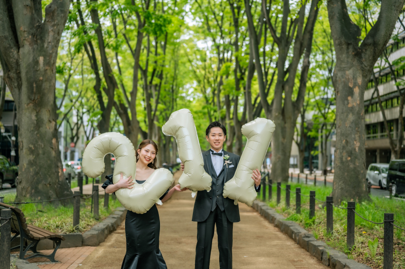 定禅寺通りにて
