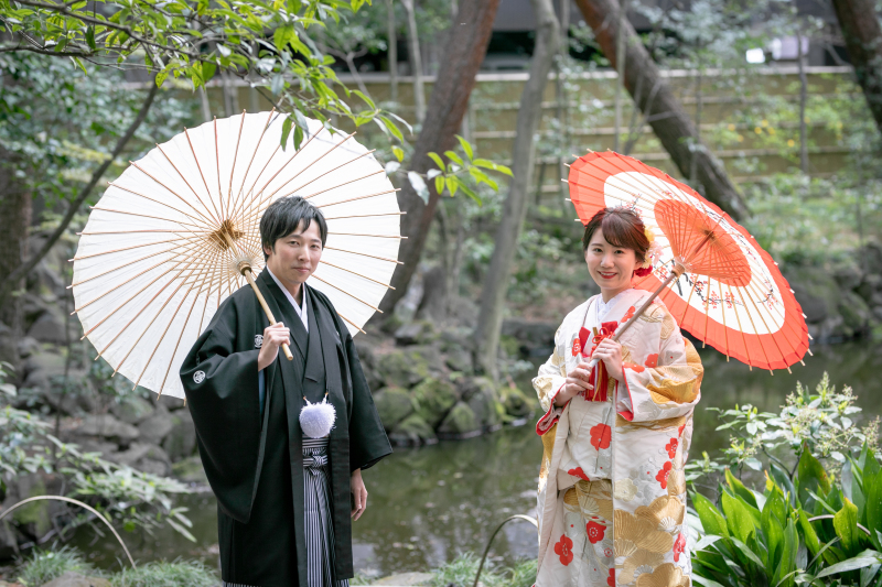 番傘２ショット