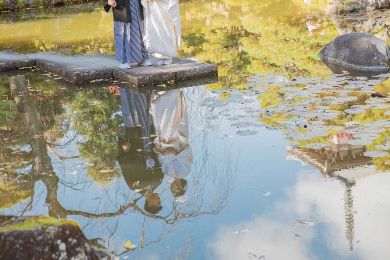 輪王寺：庭園にて