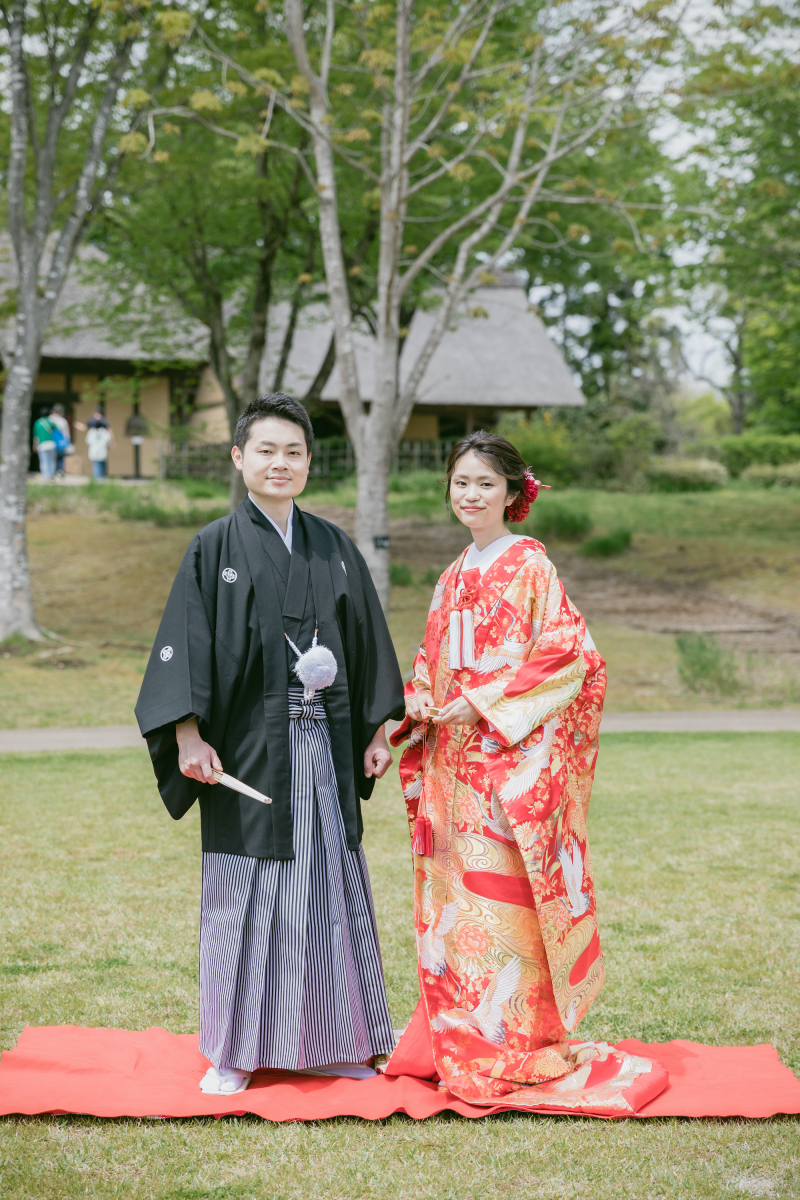 定番のポージングで