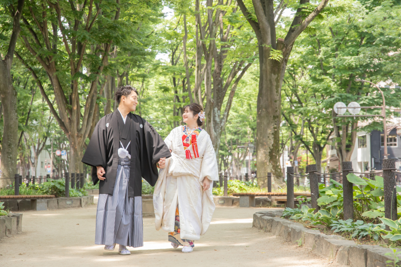 手繋ぎショット