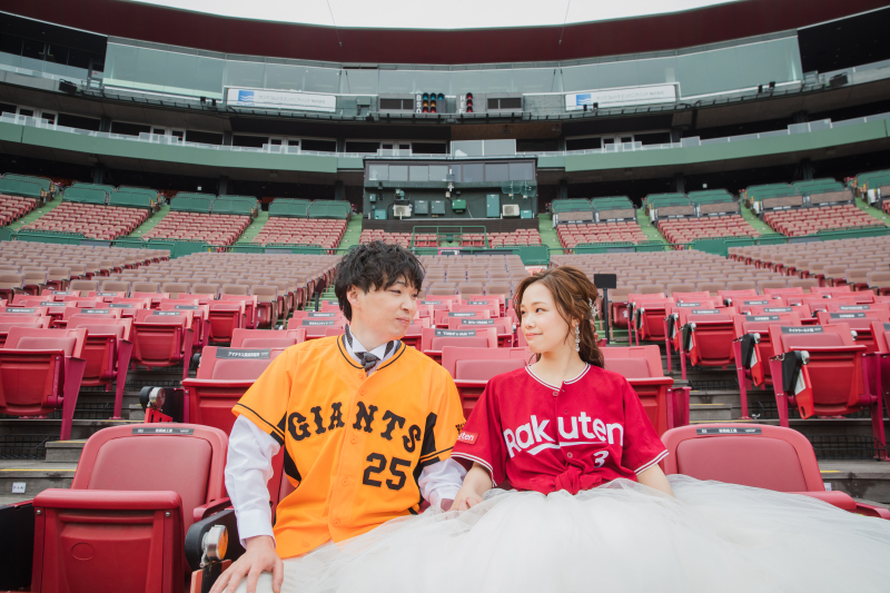 ユニフォームを着て撮影スタート！