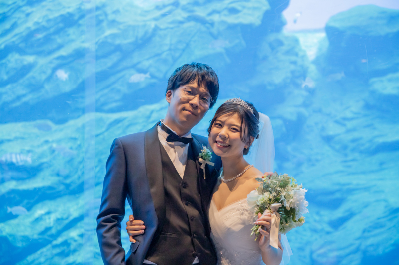 うみの杜水族館 スタジオ 洋装撮影