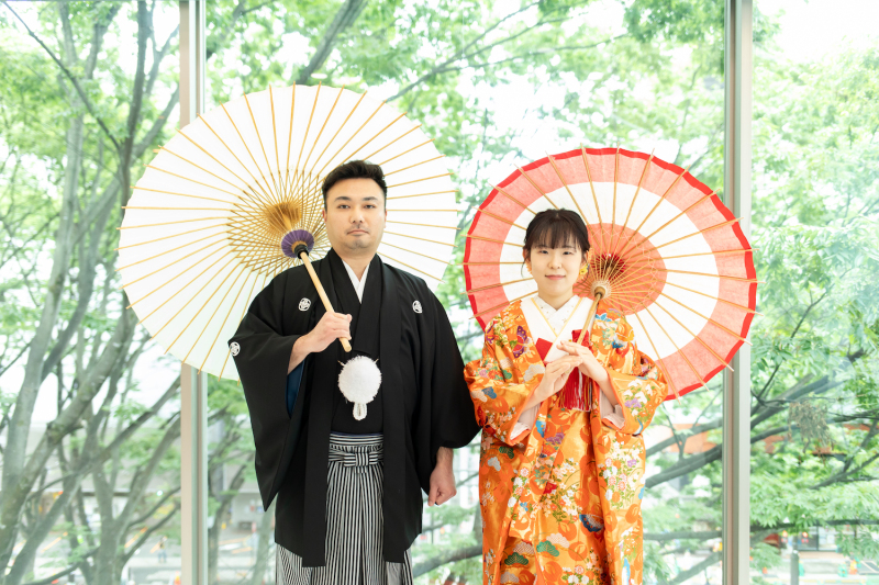 番傘を使って