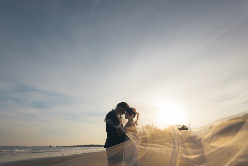 幻想的なベールショット！夕景との相性も抜群です♡