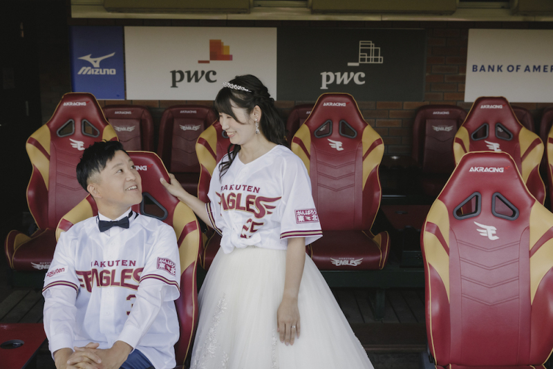 お気に入りのユニフォームを着て撮影OKです♪