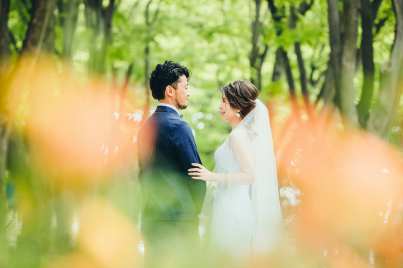 お二人の優しい笑顔を