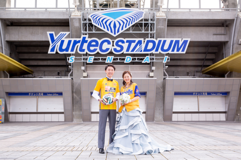 【ユアテックスタジアム・ロケーションフォト】ベガルタファンの方必見☆!(ヘアメイク・移動費・申請費・全データ150cut付き!)