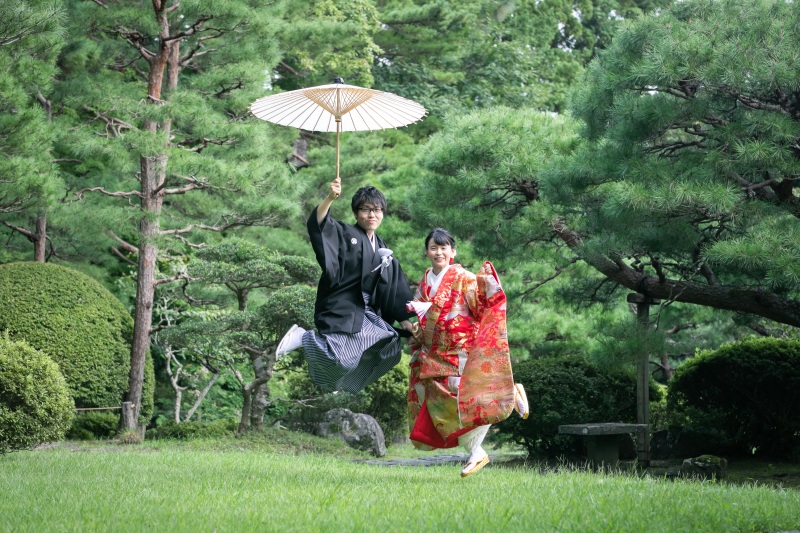 【和庭園ロケーショフォト】四季を感じながら♪和の雰囲気溢れる庭園で撮影(ヘアメイク・移動費・申請費・全データ150cut付き!)