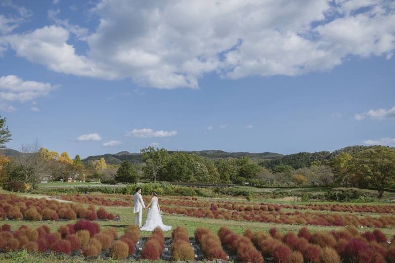 【みちのく杜の湖畔公園ロケーションフォト】四季折々の景色の中で撮影を!(ヘアメイク・移動費・申請費・全データ150cut付き!)