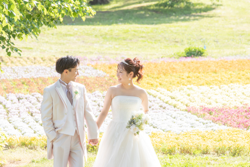 【やくらいガーデンロケーションフォト】園内はゴルフカートで移動♪（ヘアメイク・移動費・申請費・全データ150cut付き!）