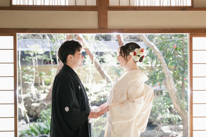 【緑水庵ロケーションフォト】貸切の本格茶室で撮影を!日本庭園も魅力♪(ヘアメイク・移動費・申請費・全データ150cut付き!)