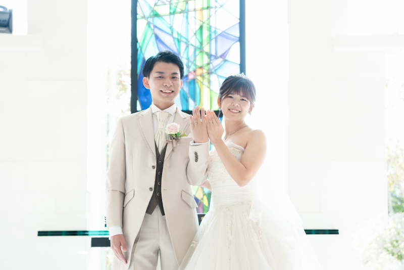 指輪のお披露目