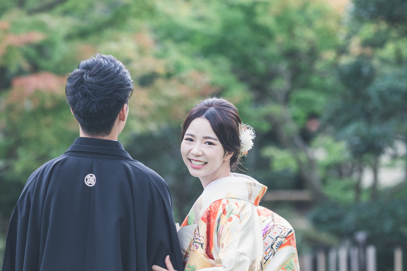 新婦様振り向きショット♡