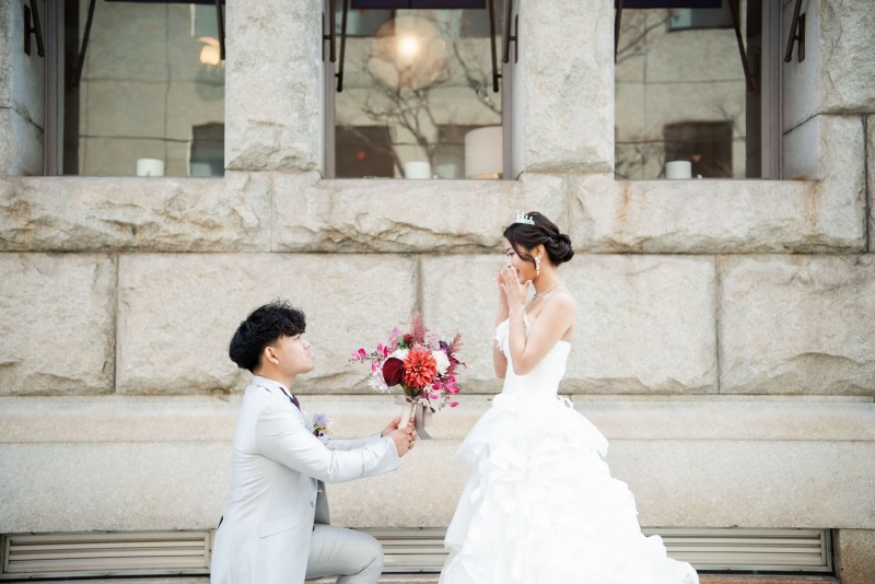 プロポーズのシーンで、、