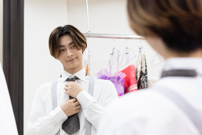 新郎様お支度ショット