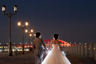 【洋装】ナイトロケーション撮影