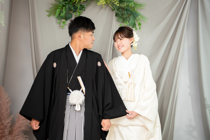和装のスタジオ撮影からスタート☆