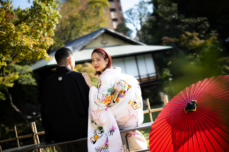 座って映えショット