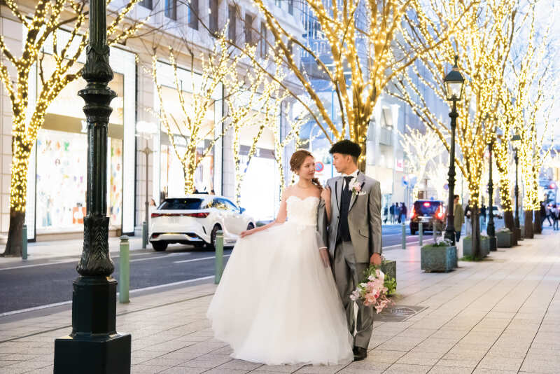 見つめ合いショット