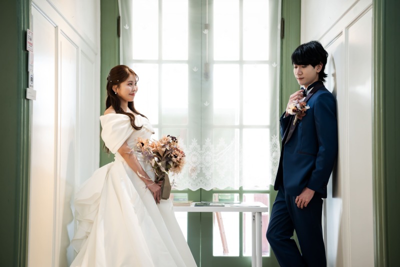 見つめる新婦様♡