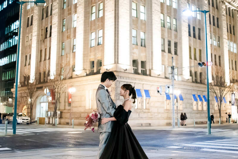 見つめ合いショット