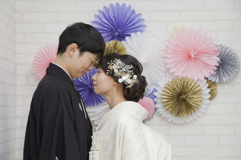 向かい合わせで