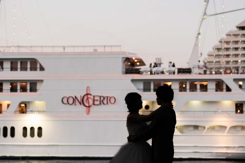 夕暮れから撮影スタート♪