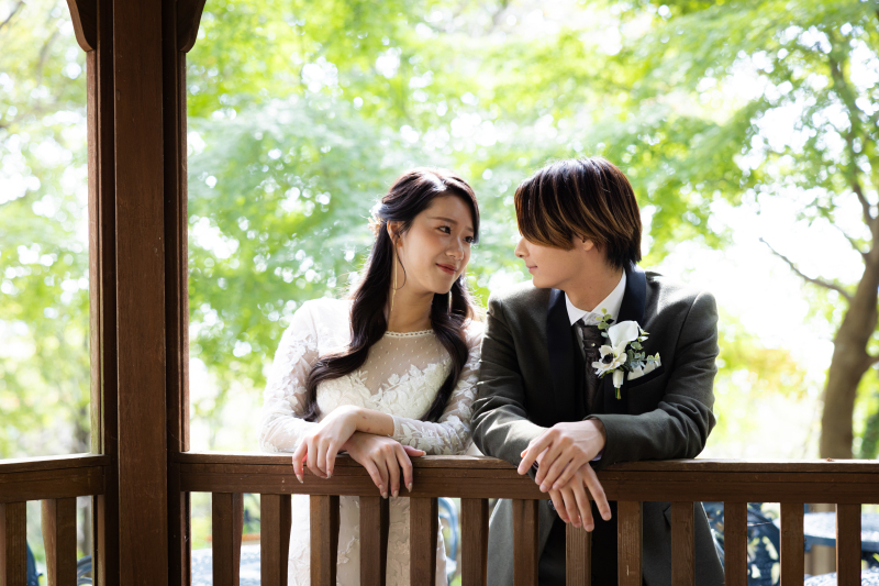 見つめ合いショット