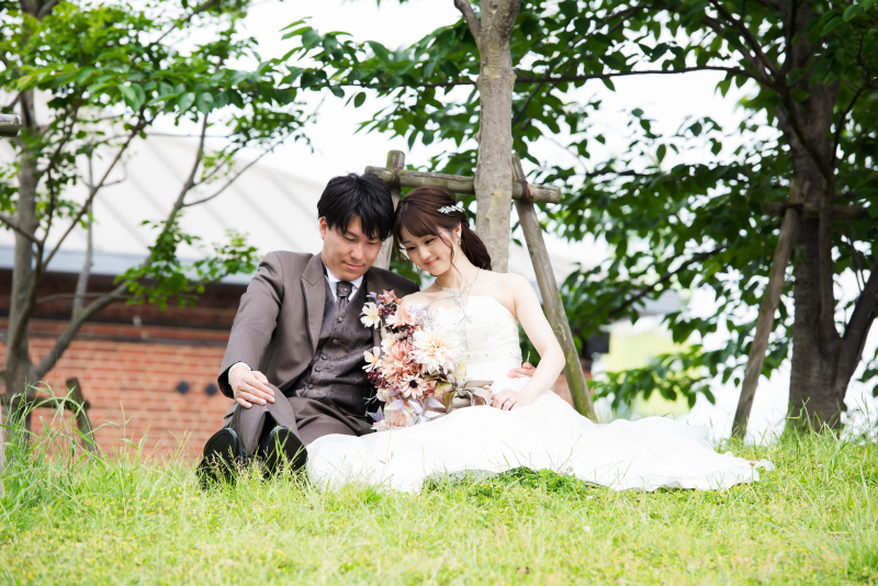 自然をバックに!