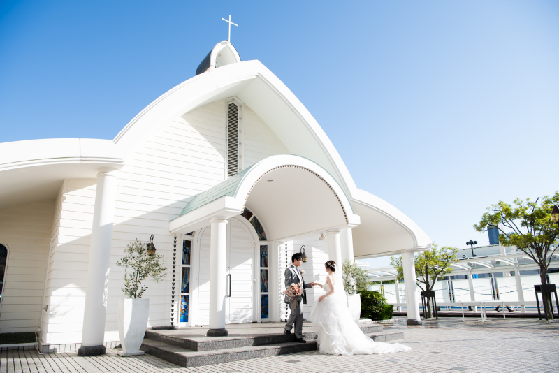 チャペル外で、、、♬