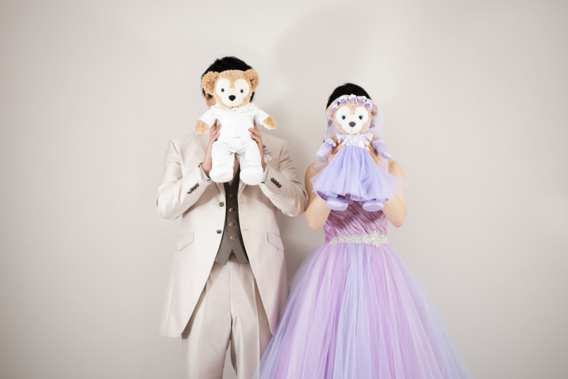 スタジオに戻ってカラードレスにチェンジ★