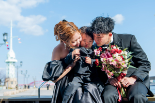 洋装２カ所ロケーション撮影