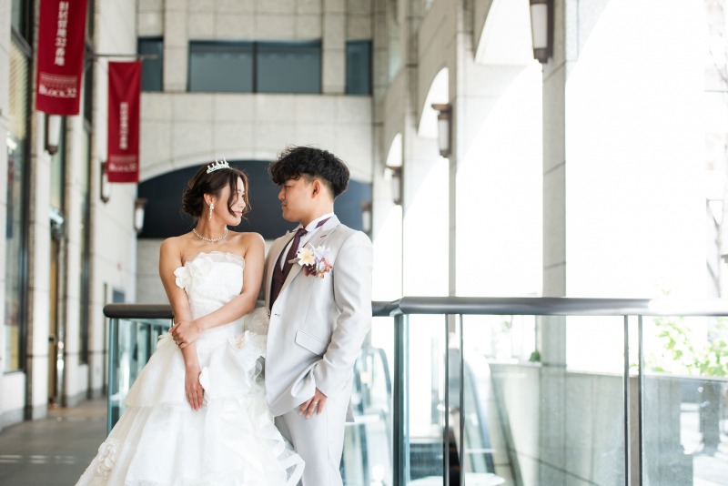 見つめ合いショット