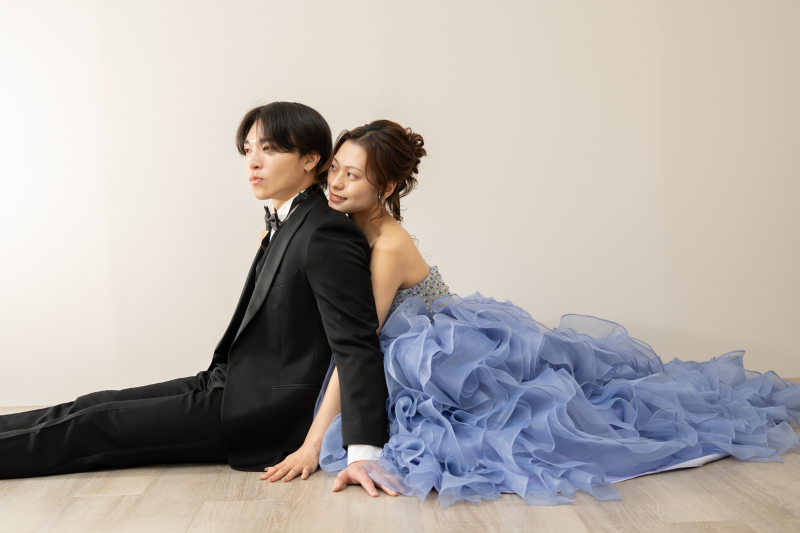 【洋装スタジオ】衣装ランクによる追加料金なし(100着以上から選べる)◇撮影料・ヘアメイク・衣装・データ全て込み料金