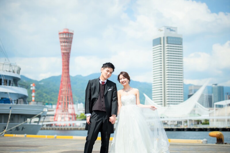 【洋装ロケーション(ハーバーランドor旧居留地)】ロケ地1か所│衣装ランクによる追加料金なし!全て込み料金