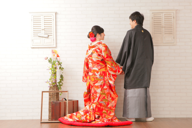 豪華絢爛な色打掛も追加料金はございません！