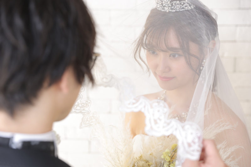 ベールも綺麗に