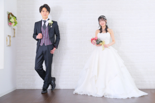 洋装1着。ご家族様にもお披露目