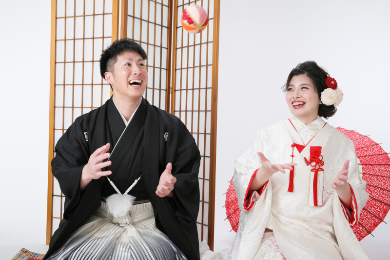 前撮りで和装を