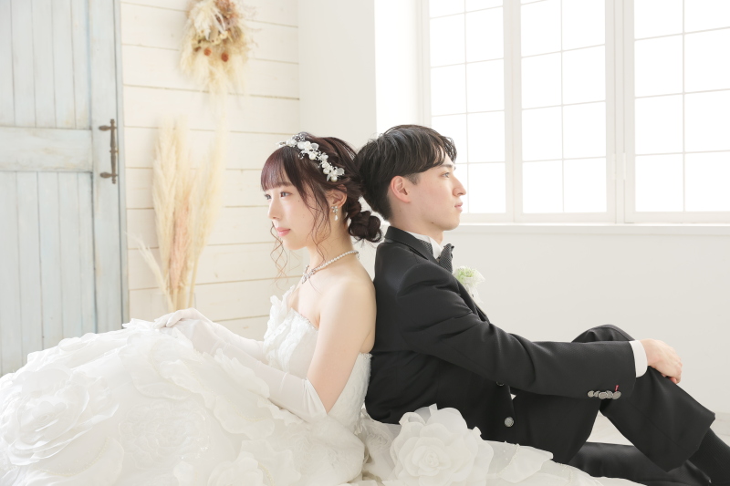 背中合わせでオシャレに!