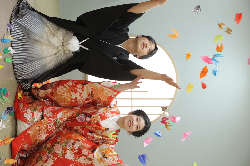 折り鶴シャワー