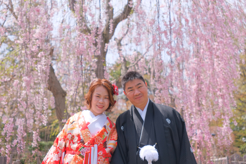 まずは日本庭園で